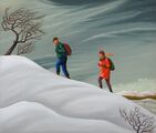 Zimní výlet/Winter Outing, 2009, olej na plátně/oil on canvas, 60x70cm