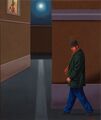 Noční chodec/Night Walker, 2012, olej na plátně/oil on canvas, 60x50cm